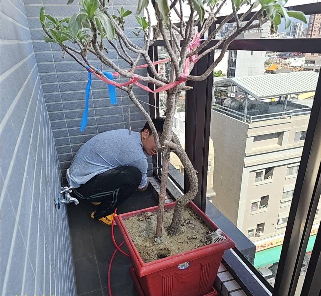 主臥陽台水刀清管