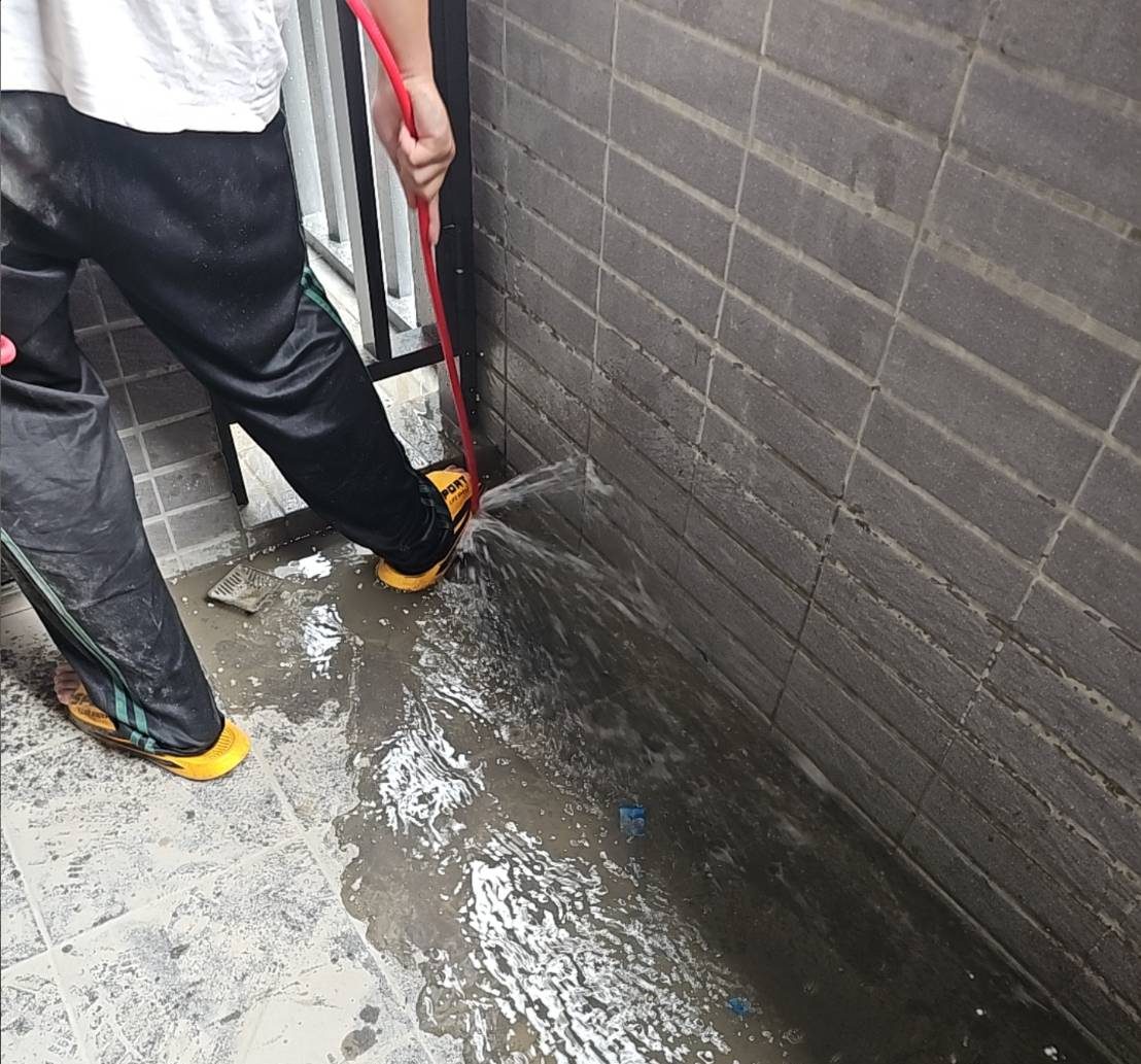 清通後放水測試